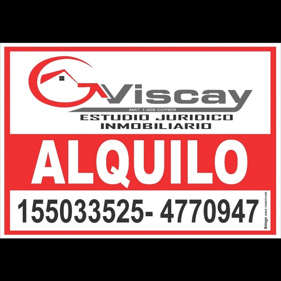 ALQUILO MONOAMBIENTE ZONA PARQUE $300.000 +EXP+IMP