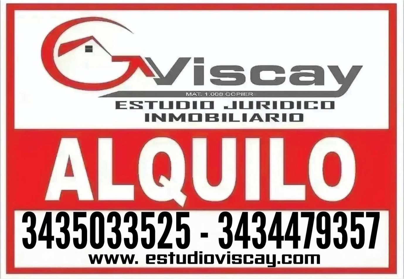 ALQUILO DEPTO 1 DORM CON COCHERA. ZONA PARQUE $550.000 + EXP + IMP .-
