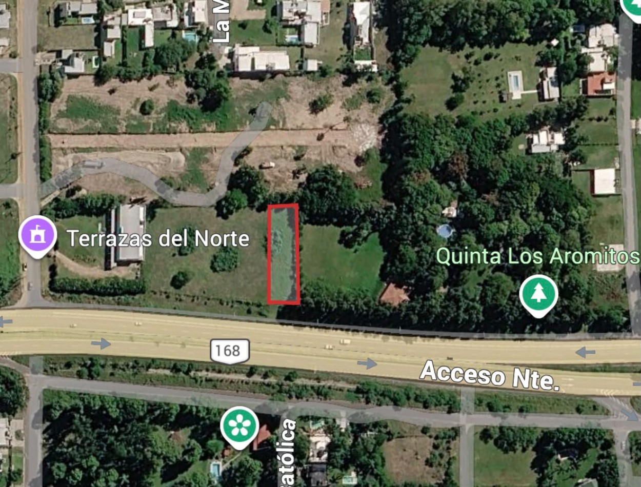 VENDO TERRENO EN ACCESO NORTE 900m2 U$D 80.000