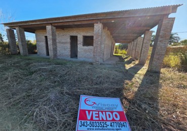 OPORTUNIDAD! VENDO LOTE CON CASA A TERMINAR U$S 16.000.-